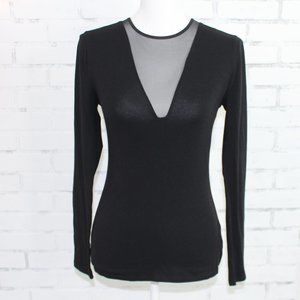 Express Mesh See Through Long Sleeve Top